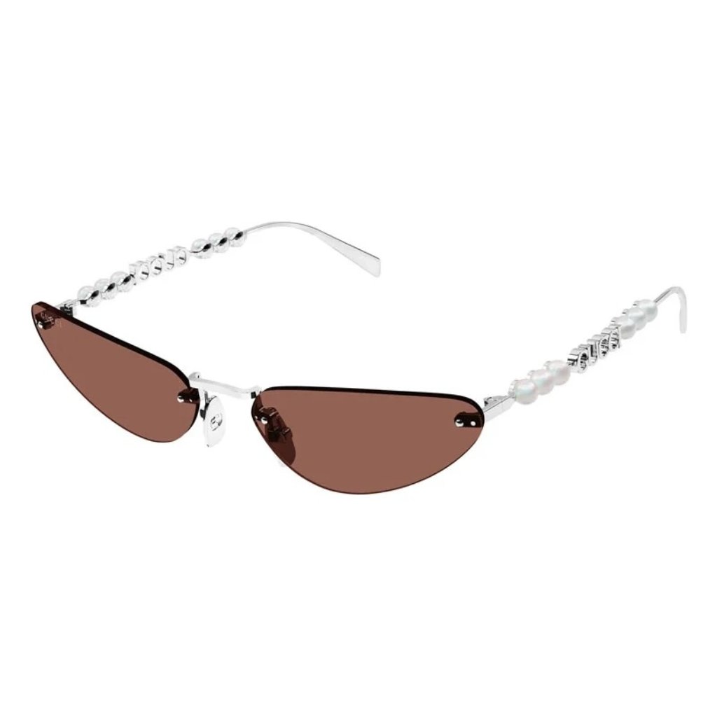 New Gucci Sunglasses Silver Women Cat Eye Eyewear Gucci Gg1920s 002